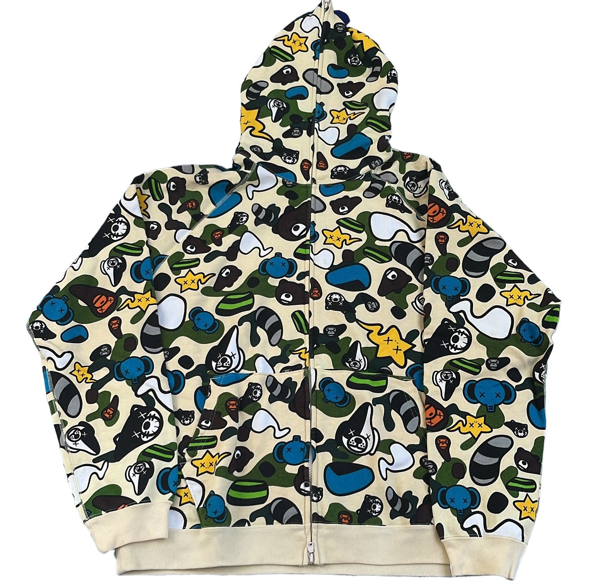 2005 Bape x kaws hoodie Large Bapesta1994