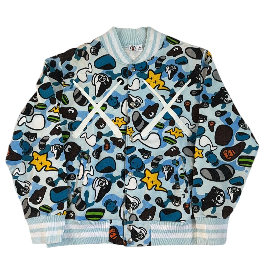 2005 Bape x kaws cardigan (Medium)