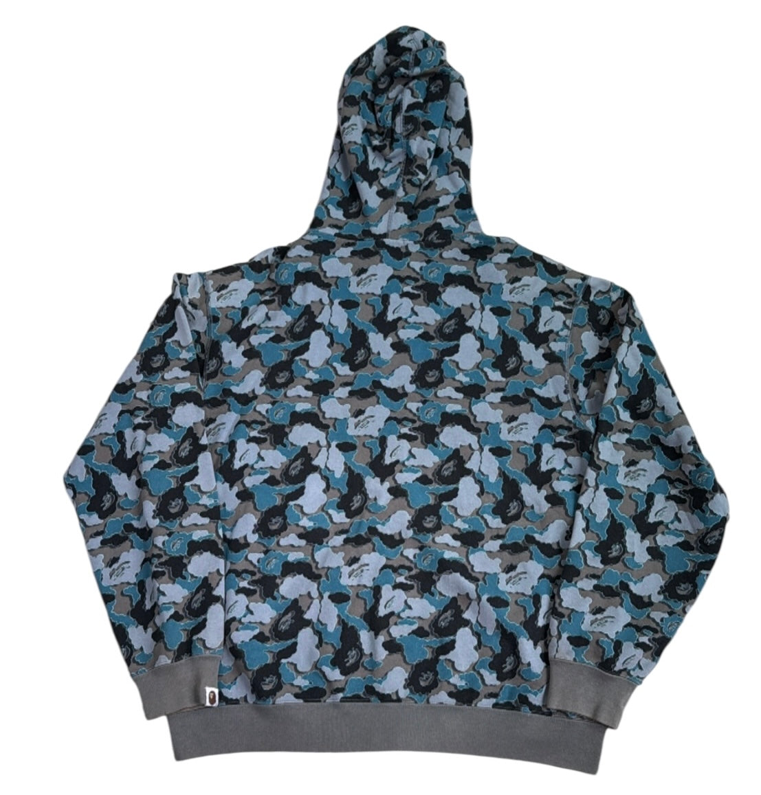 2005 Bape x kaws cloud camo hoodie (Large)