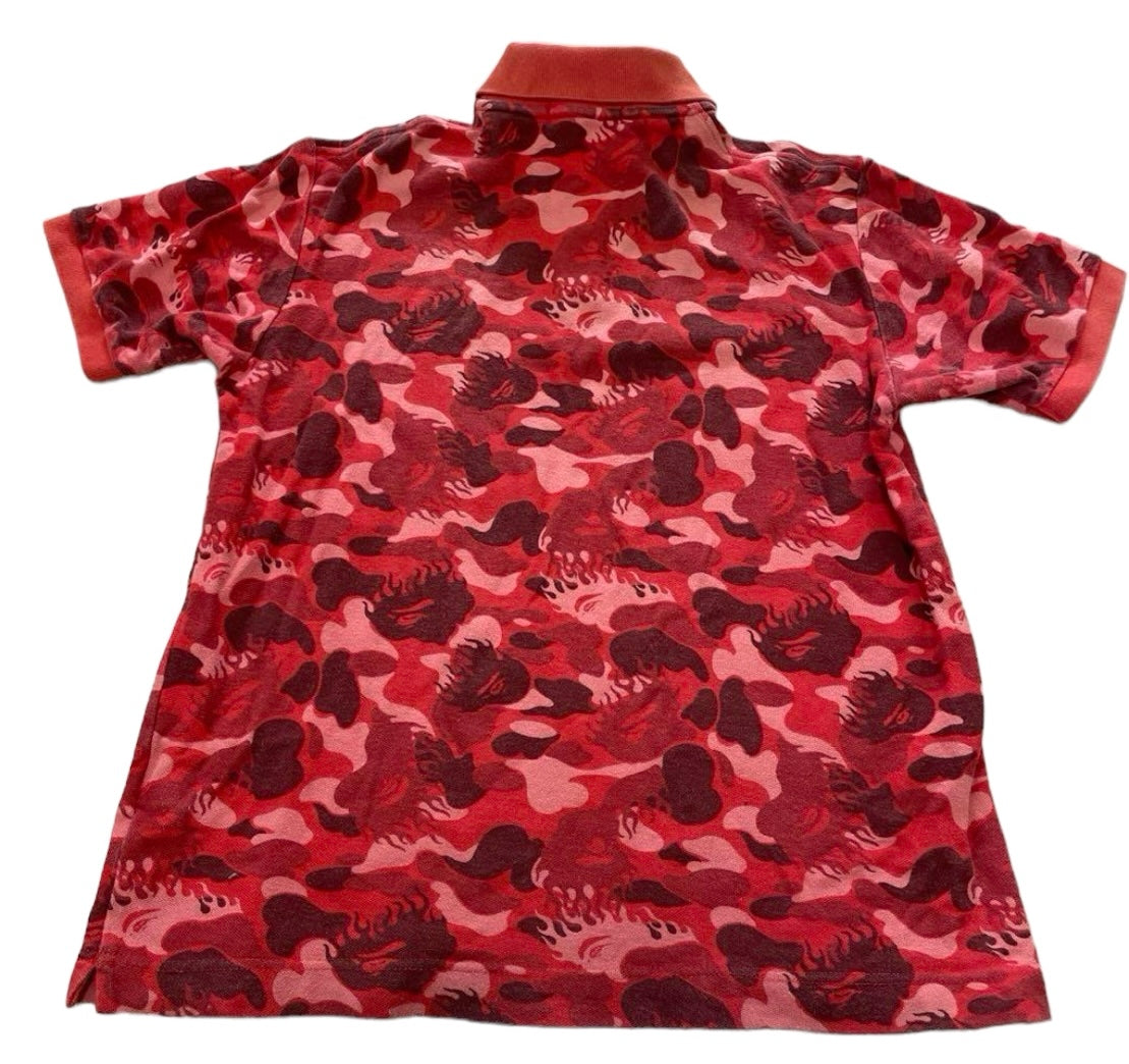 2007 Bape fire camo polo (Medium)