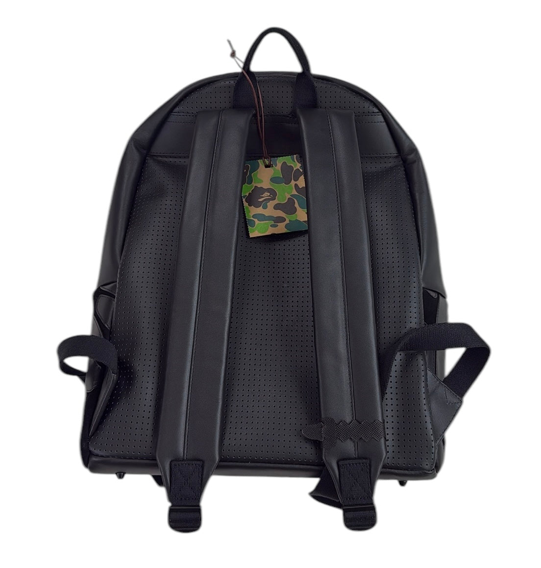 2025 Bape leather patch backpack