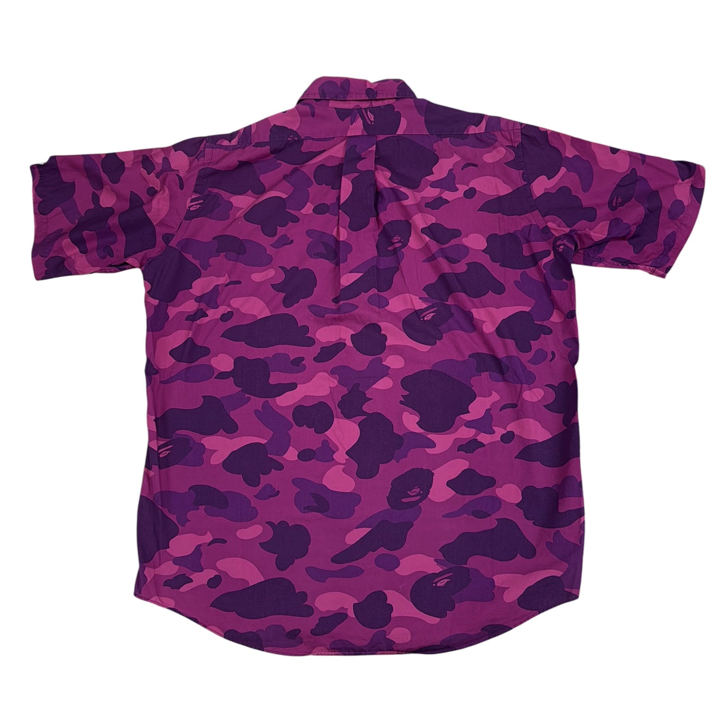 2002 Bape purple camo button up (Medium)
