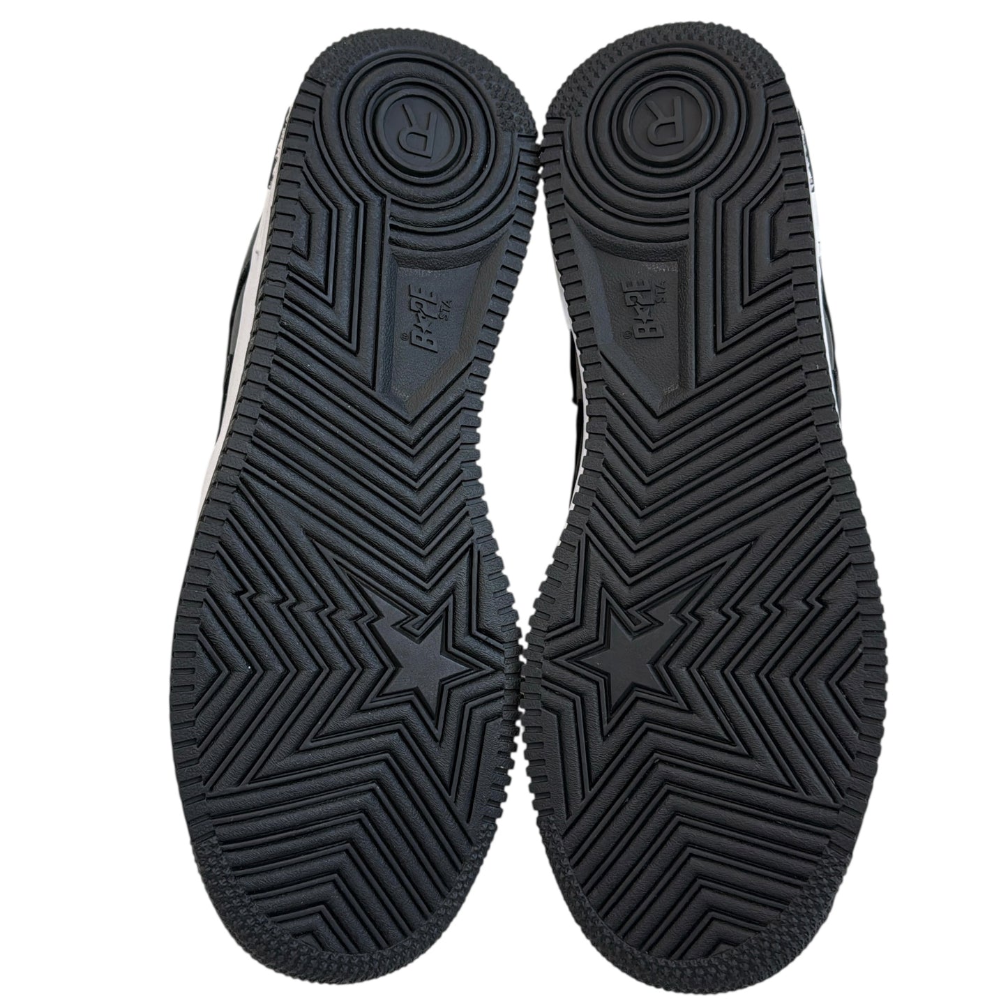 2009 Black leather Bapesta (9.5)