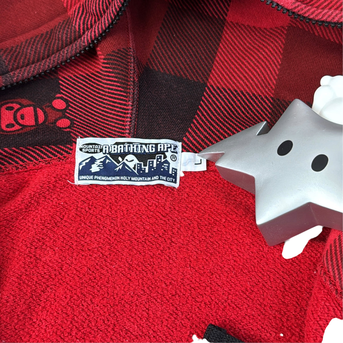 2010 Bape plaid hoodie (Large)