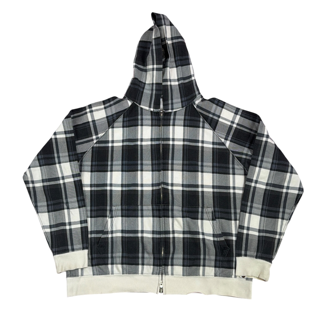 2007 Bape plaid hoodie (Large)