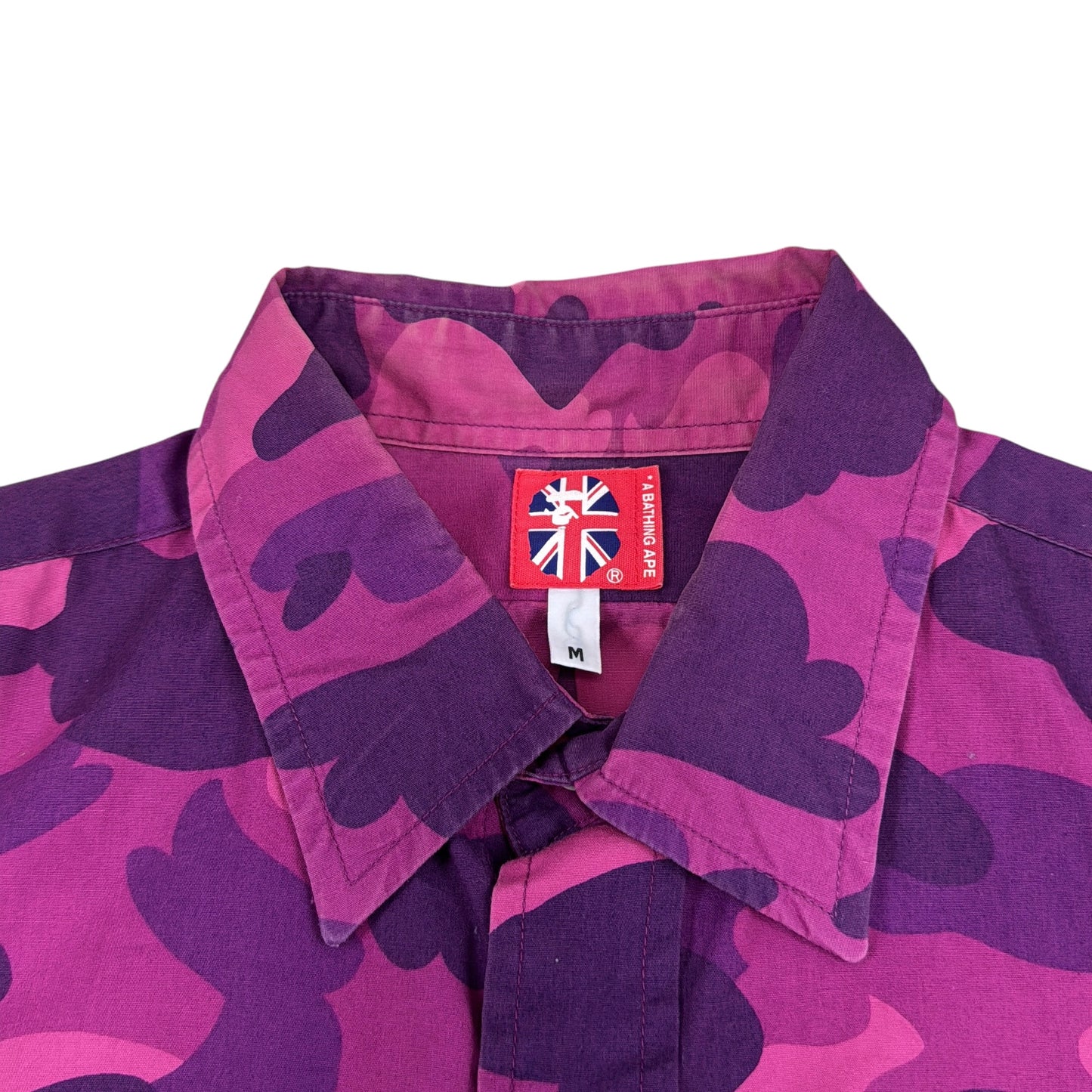 2002 Bape purple camo button up (Medium)