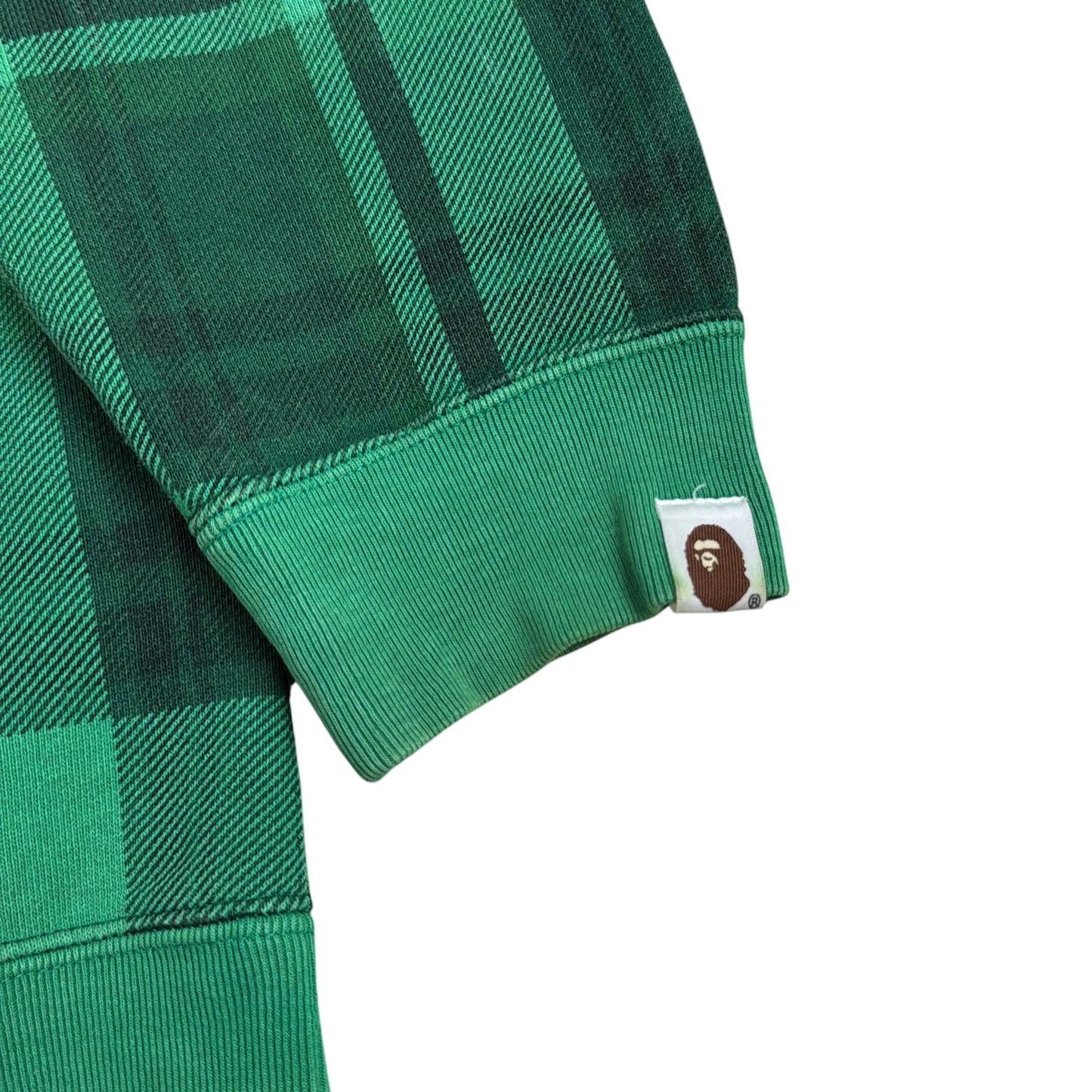 2007 BAPE store Shibuya exclusive plaid hoodie (Large)