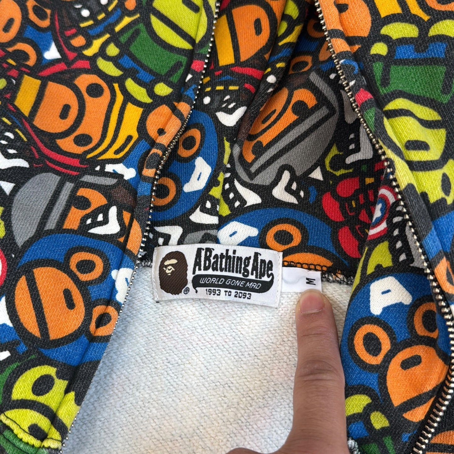 2012 Bape x marvel hoodie (Medium)