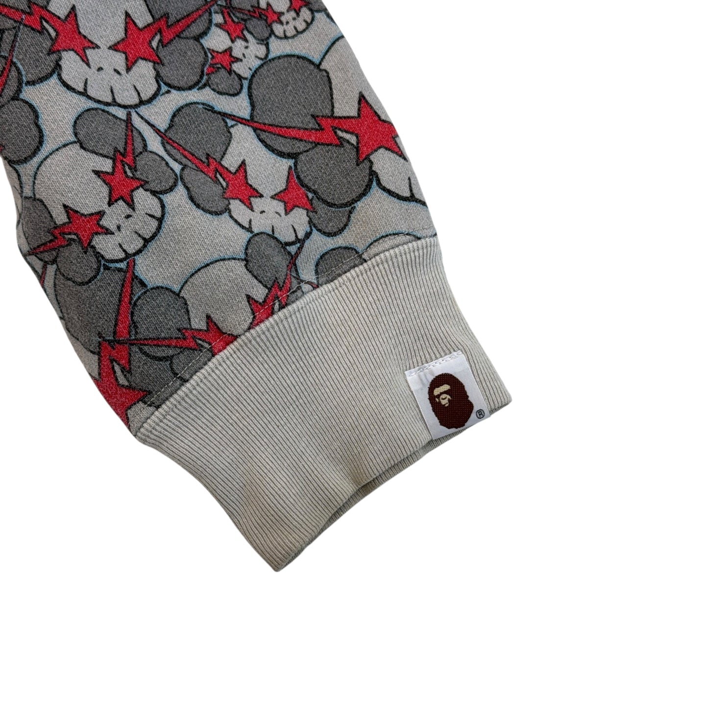 2001 Bape x kaws skullsta hoodie (Small)