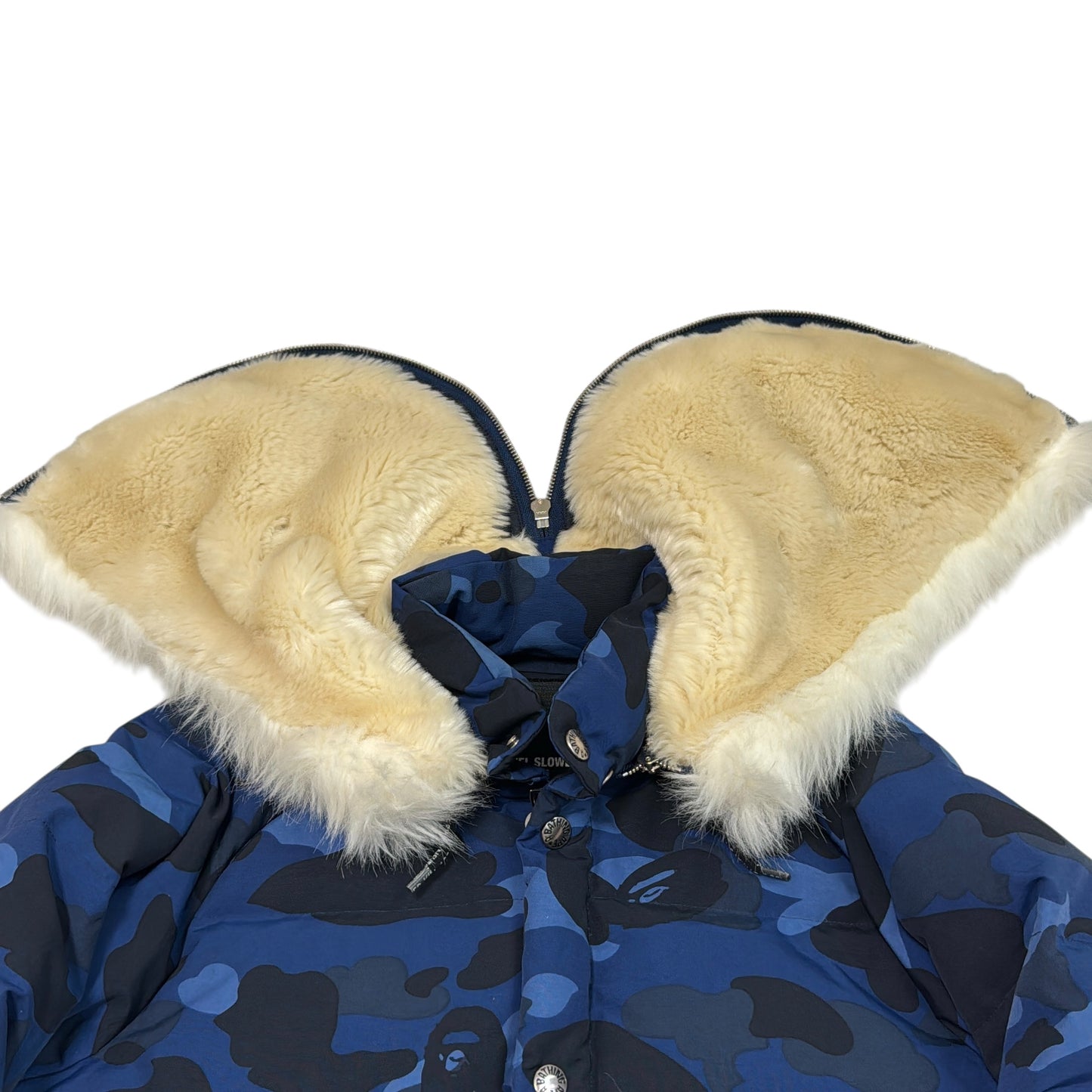 2005 Bape fur hood puffer jacket (XS)