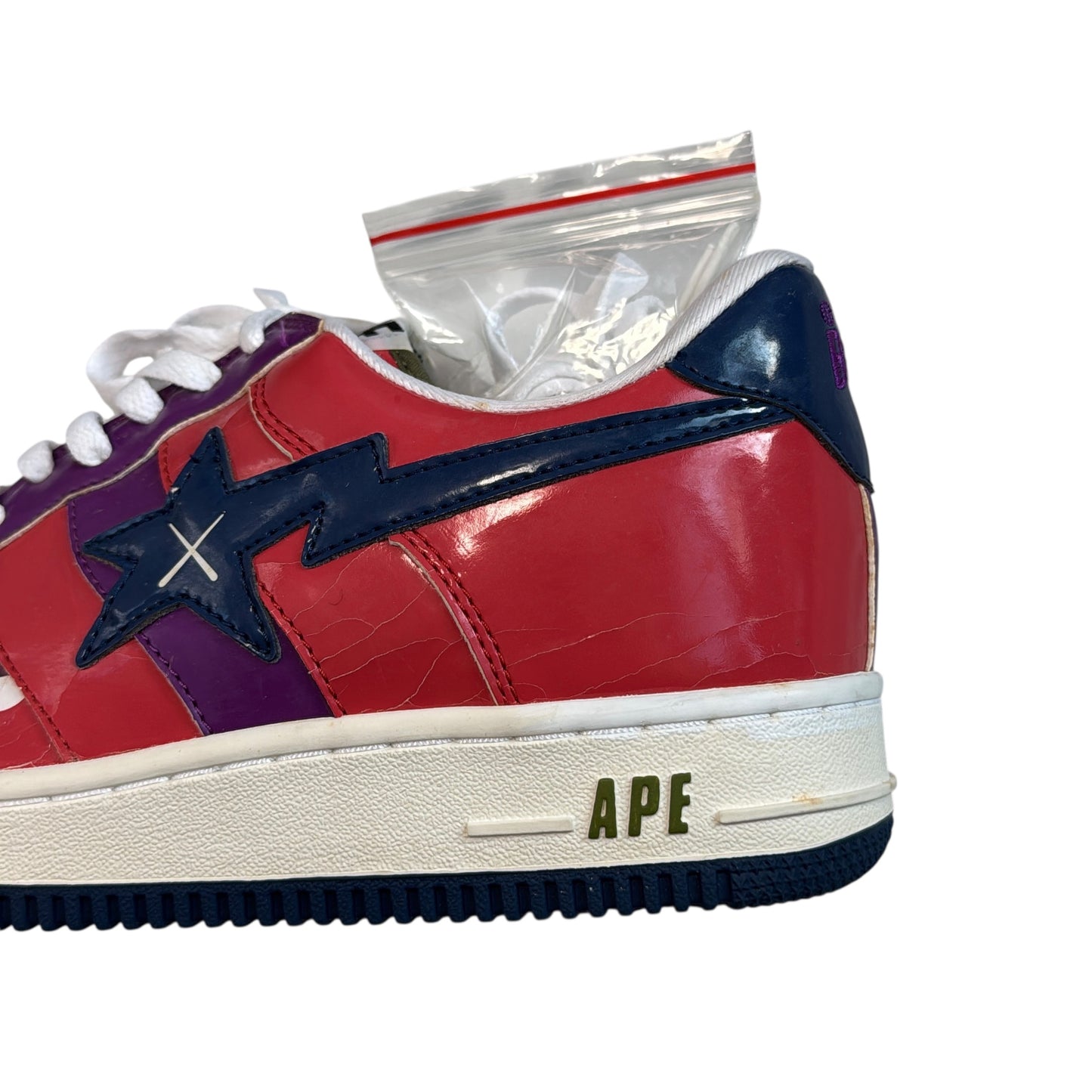 2005 Bape x kaws crazy color chomper Bapesta (9)