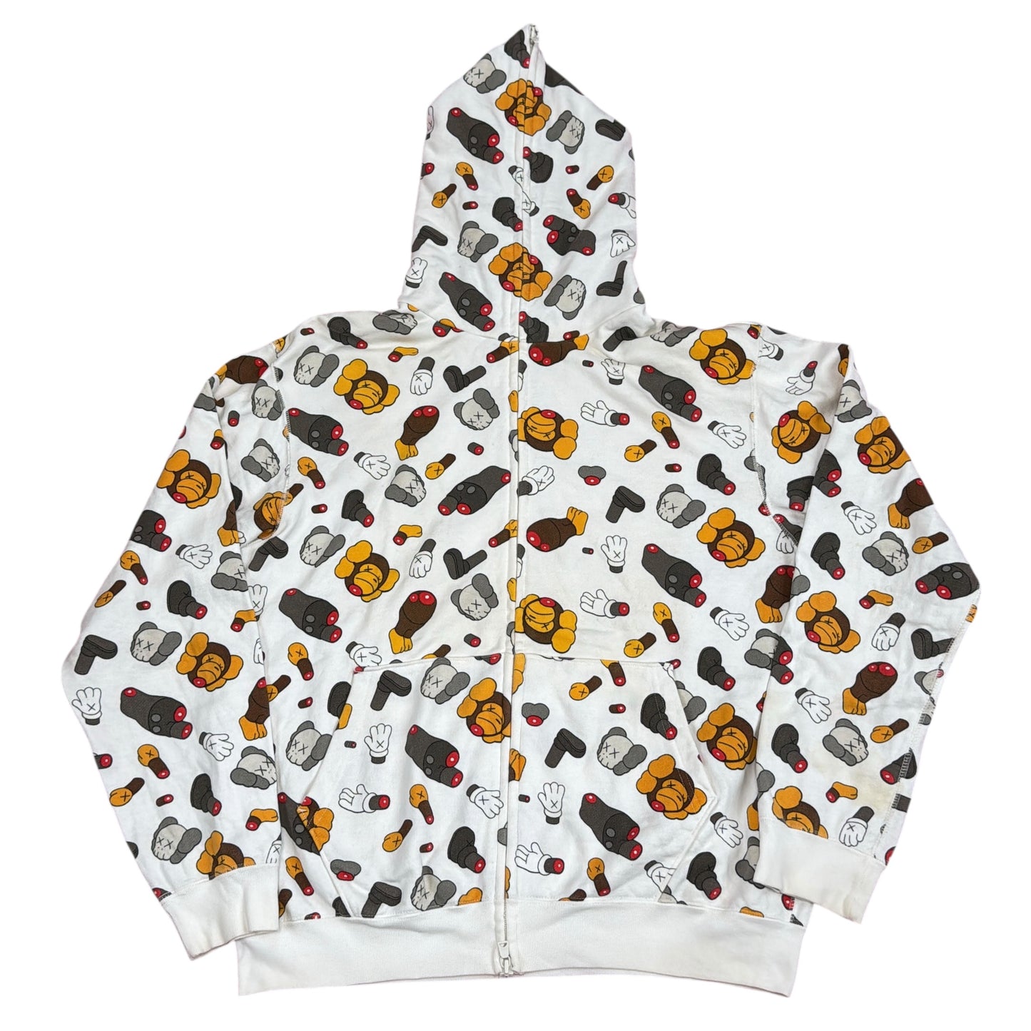 2005 Bape x kaws slaughter camo hoodie (Medium)
