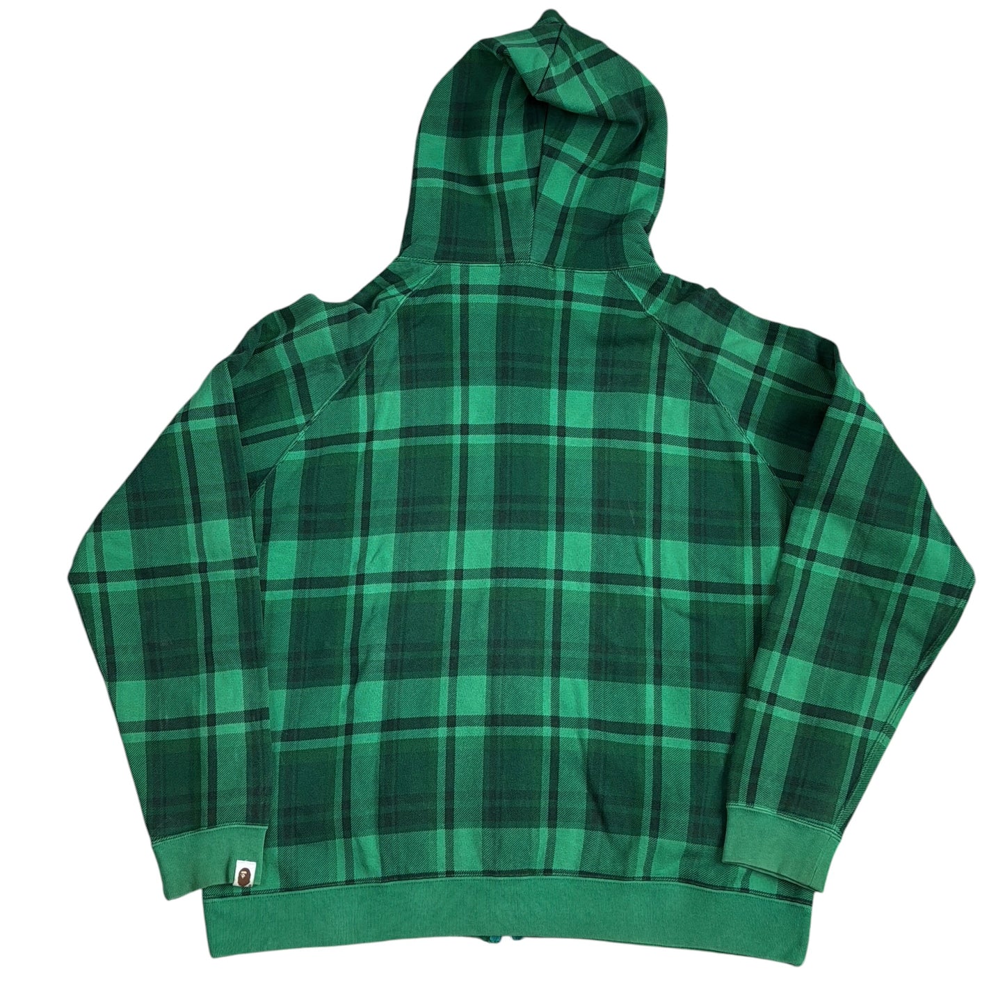 2007 BAPE store Shibuya exclusive plaid hoodie (Large)