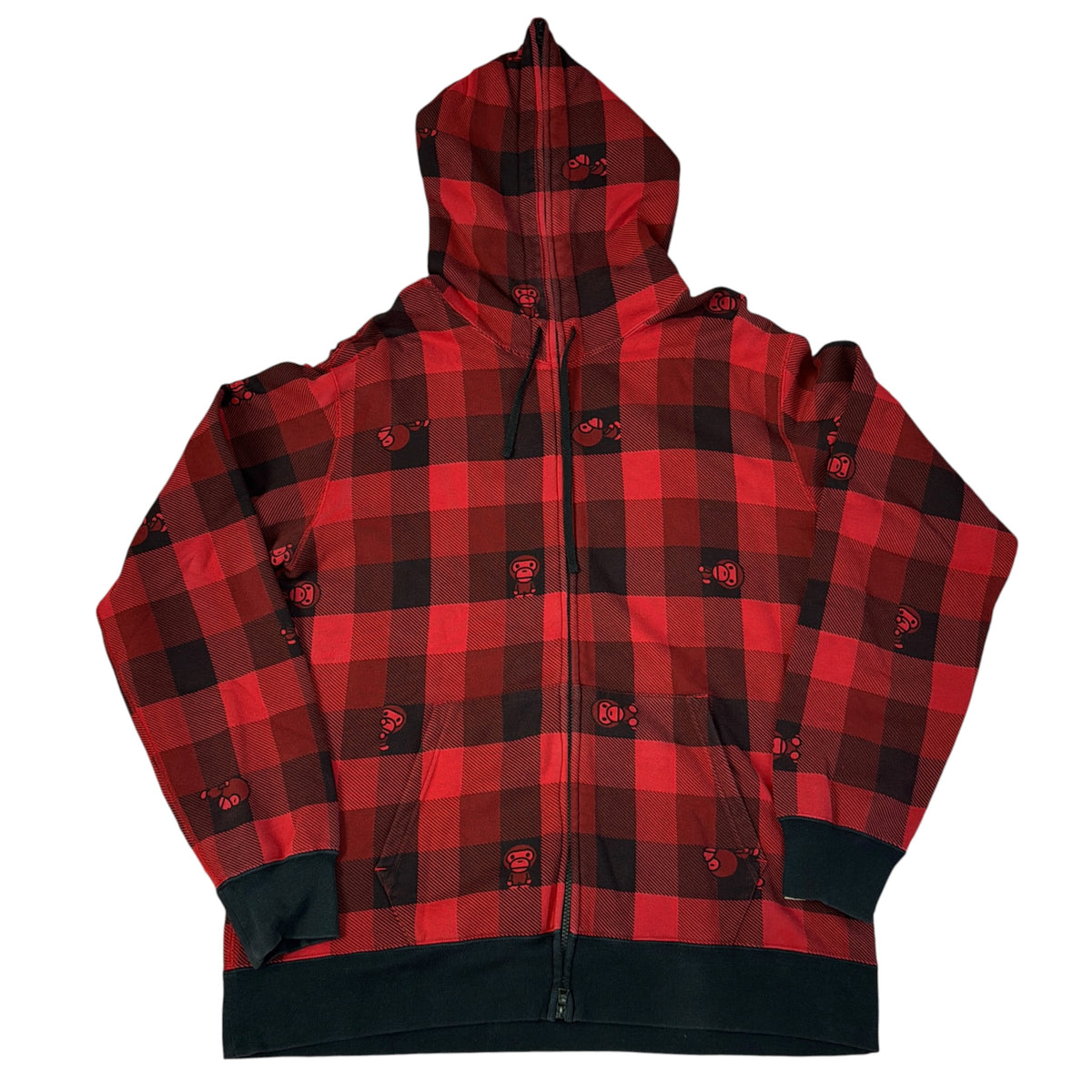 2010 Bape plaid hoodie (2XL)