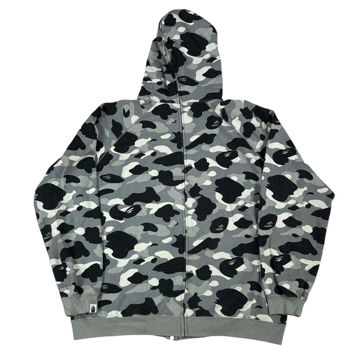 2006 Bape snow camo full separate hoodie (XL)