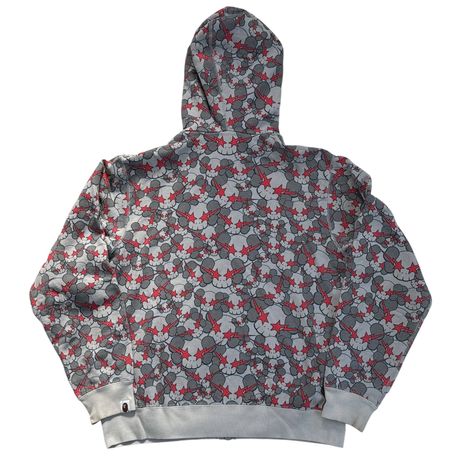 2001 Bape x kaws skullsta hoodie (Small)