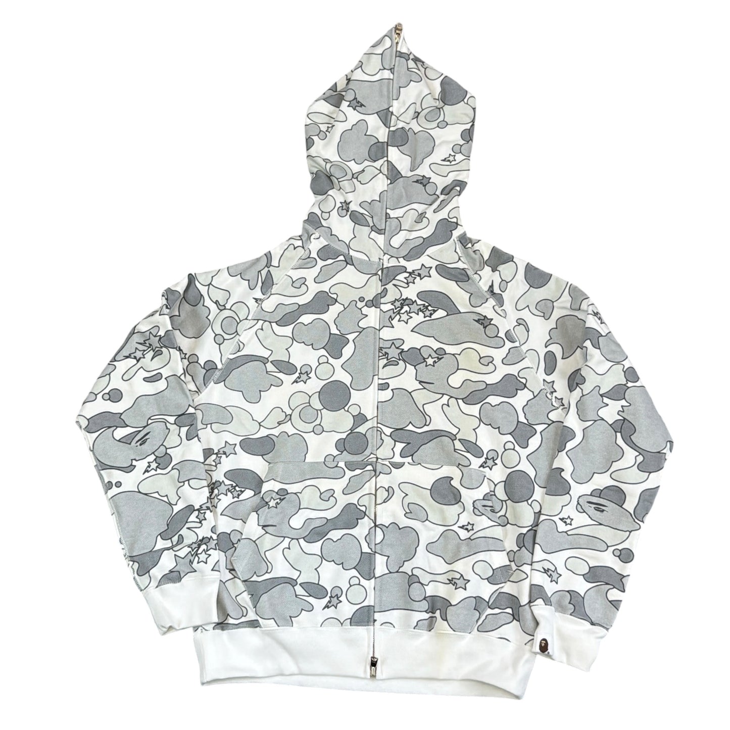 2007 Bape white psyche camo hoodie (Small)