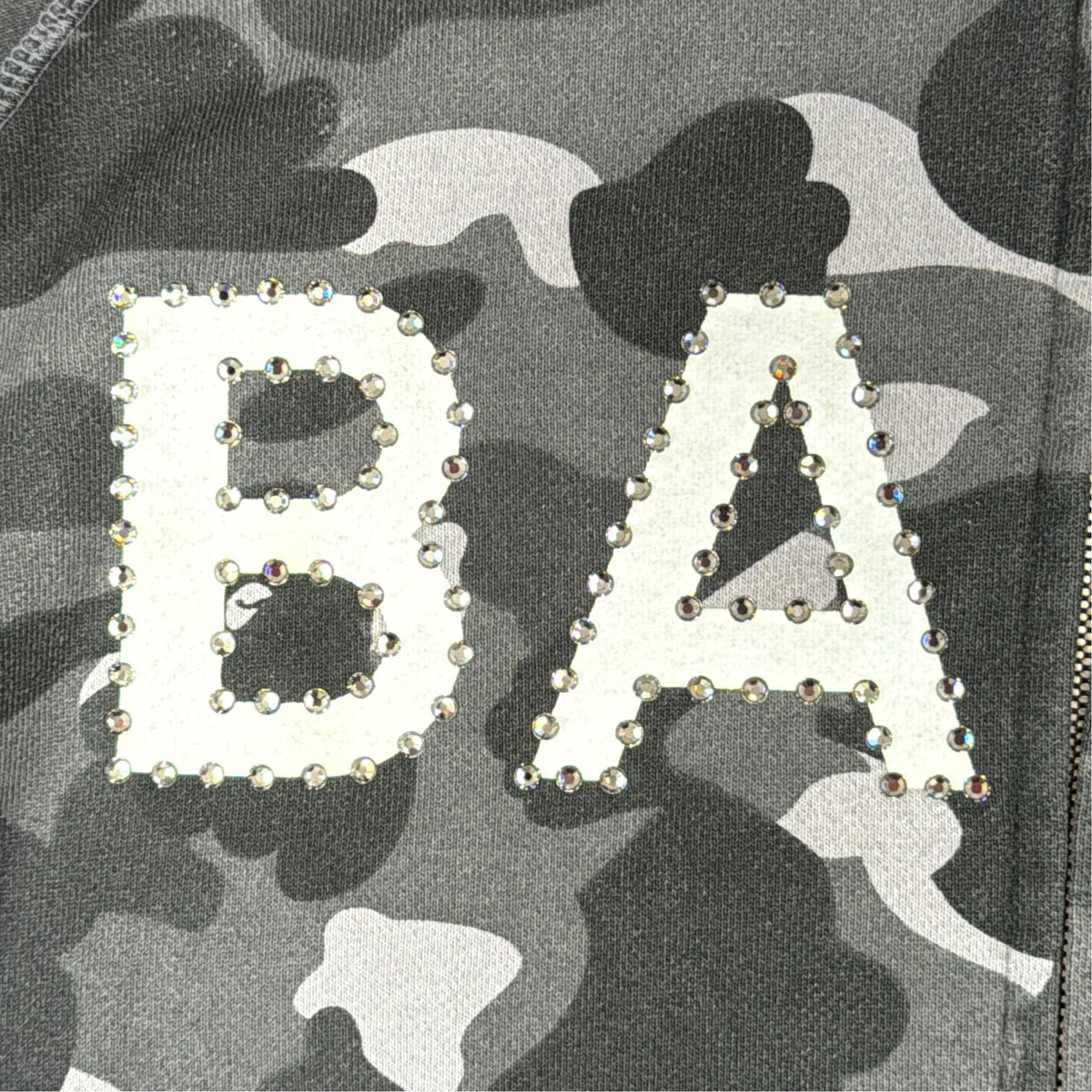 2005 Bape x Swarovski spellout hoodie (Medium)