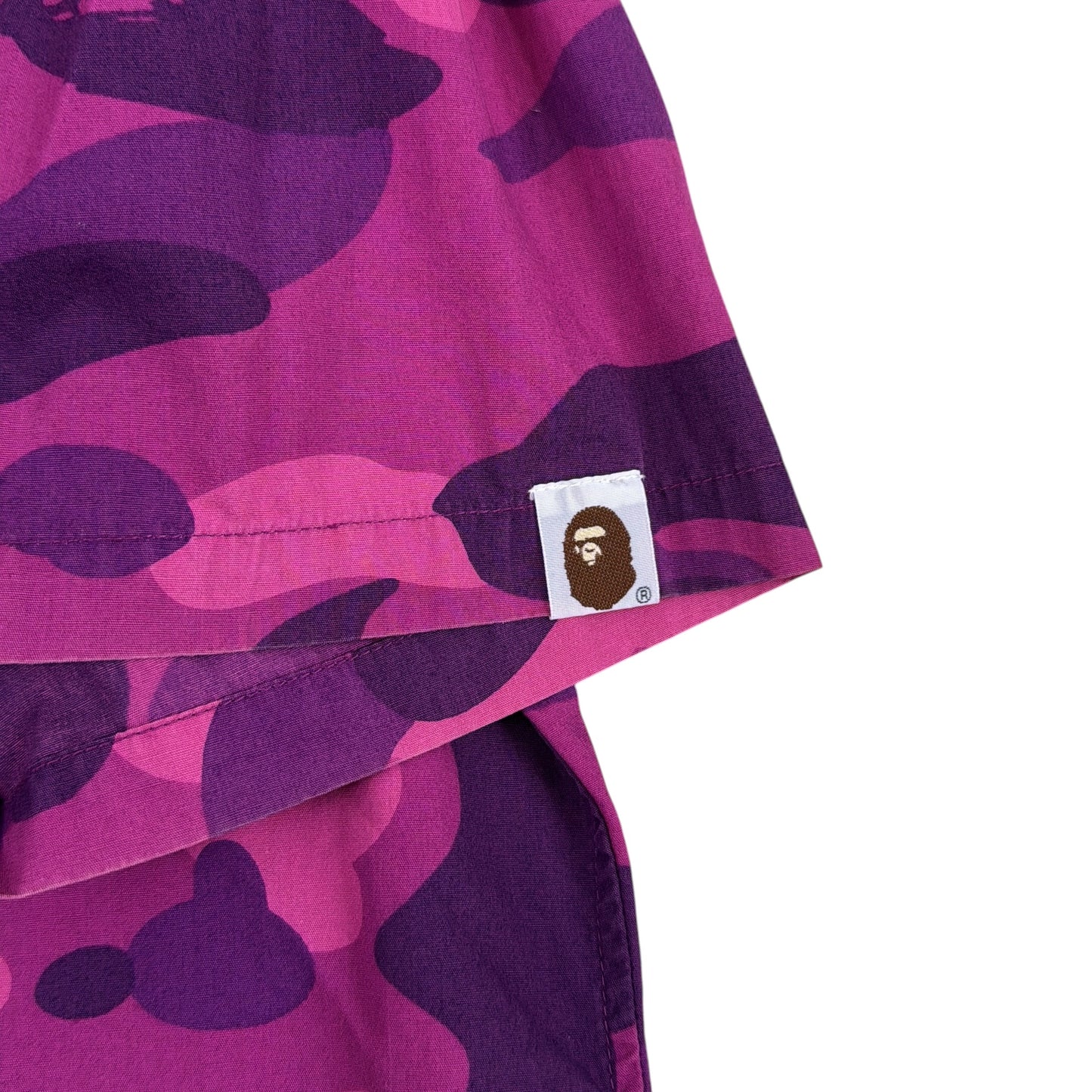 2002 Bape purple camo button up (Medium)