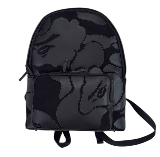 2025 Bape leather patch backpack