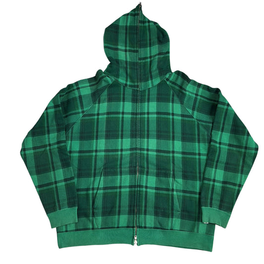 2007 BAPE store Shibuya exclusive plaid hoodie (Large)
