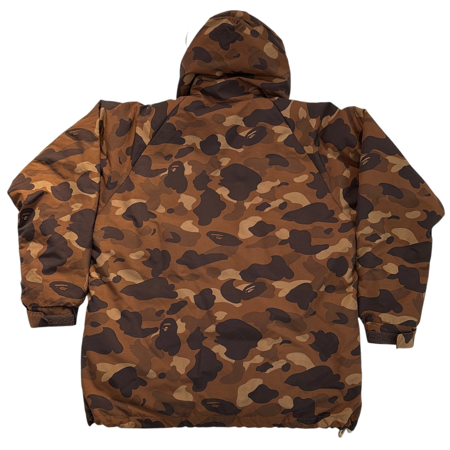 2006 Bape brown camo puffer jacket (Small)