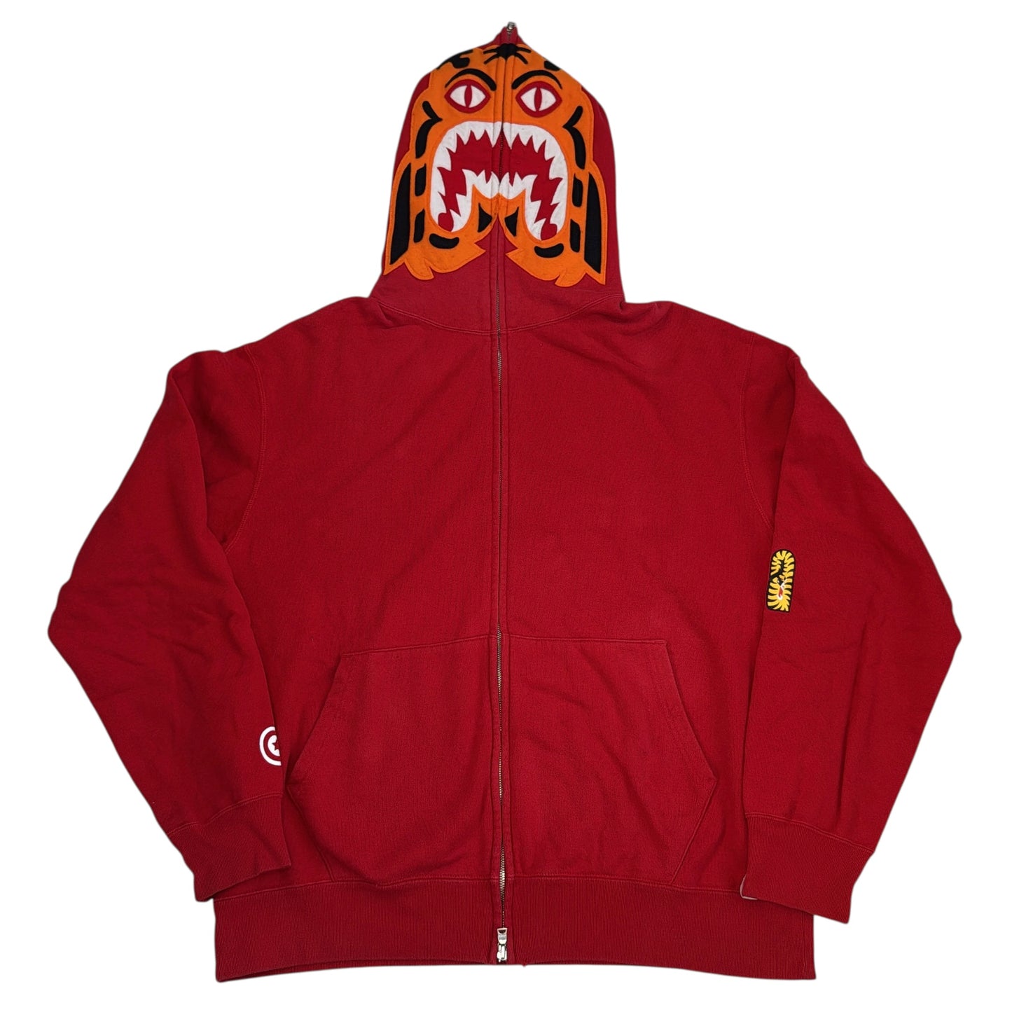 2005 Bape red tiger hoodie (Large)