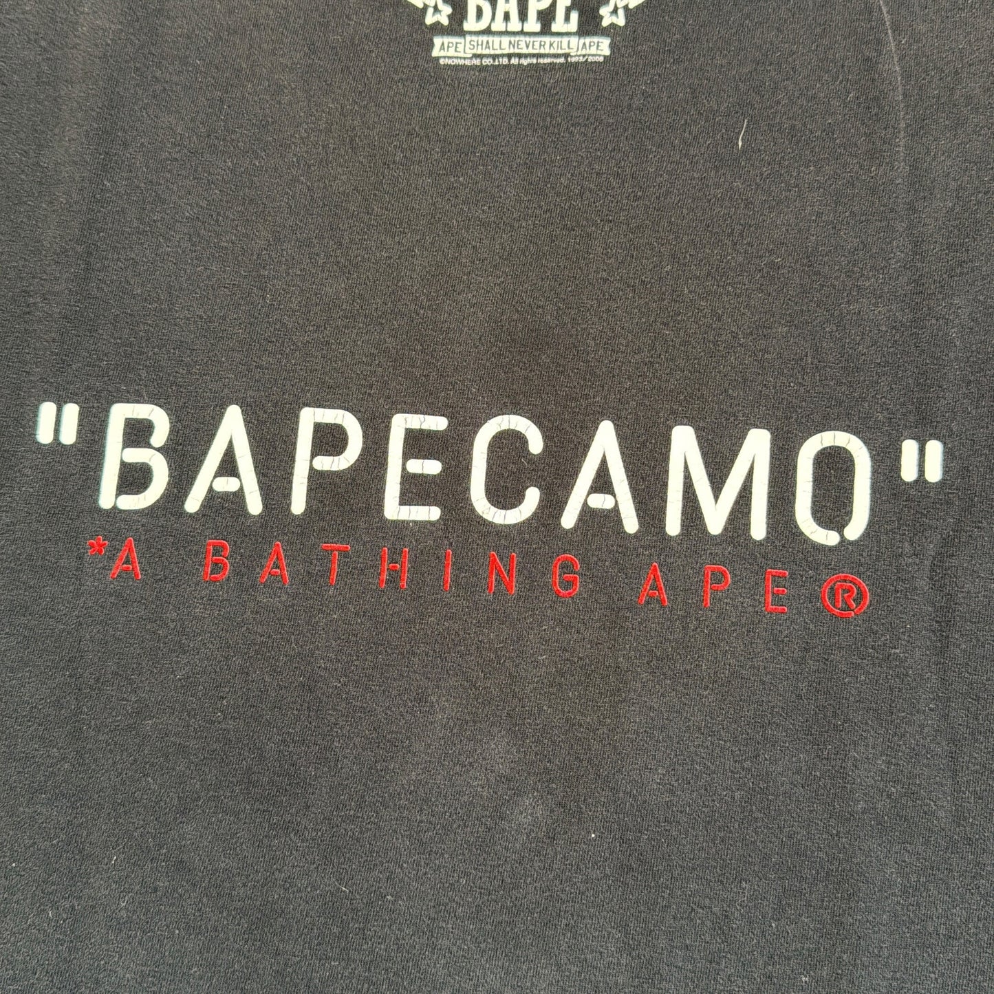 2006 Bape disassembled camo tee (Large)