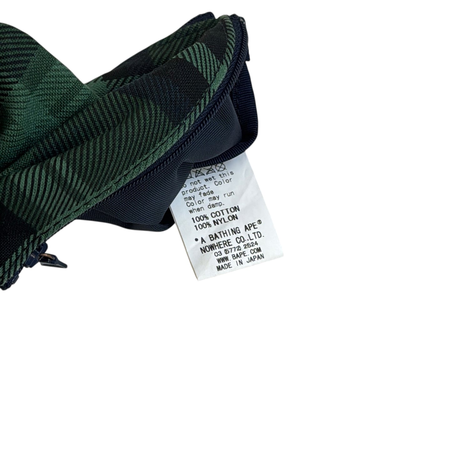 2007 Bape plaid coin wallet
