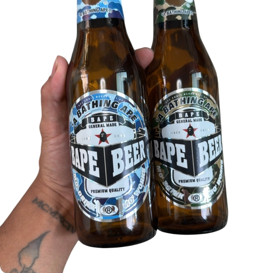 2018 Bape beer bottles (Empty)