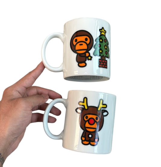 2006 Bape Christmas mugs (Set of 2)