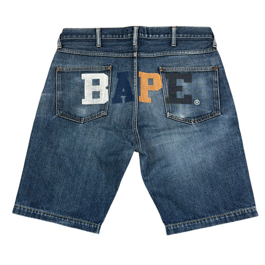 2009 Bape store Maebashi exclusive spellout shorts (Large)