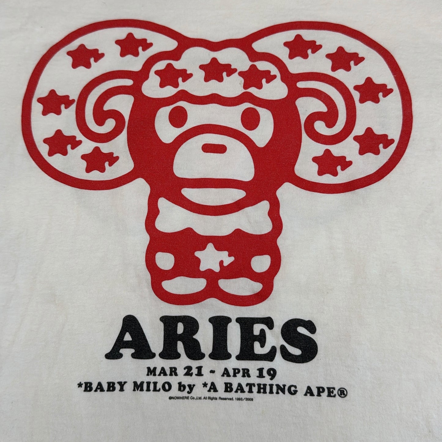 2009 Bape “Aries” zodiac tee (Small)