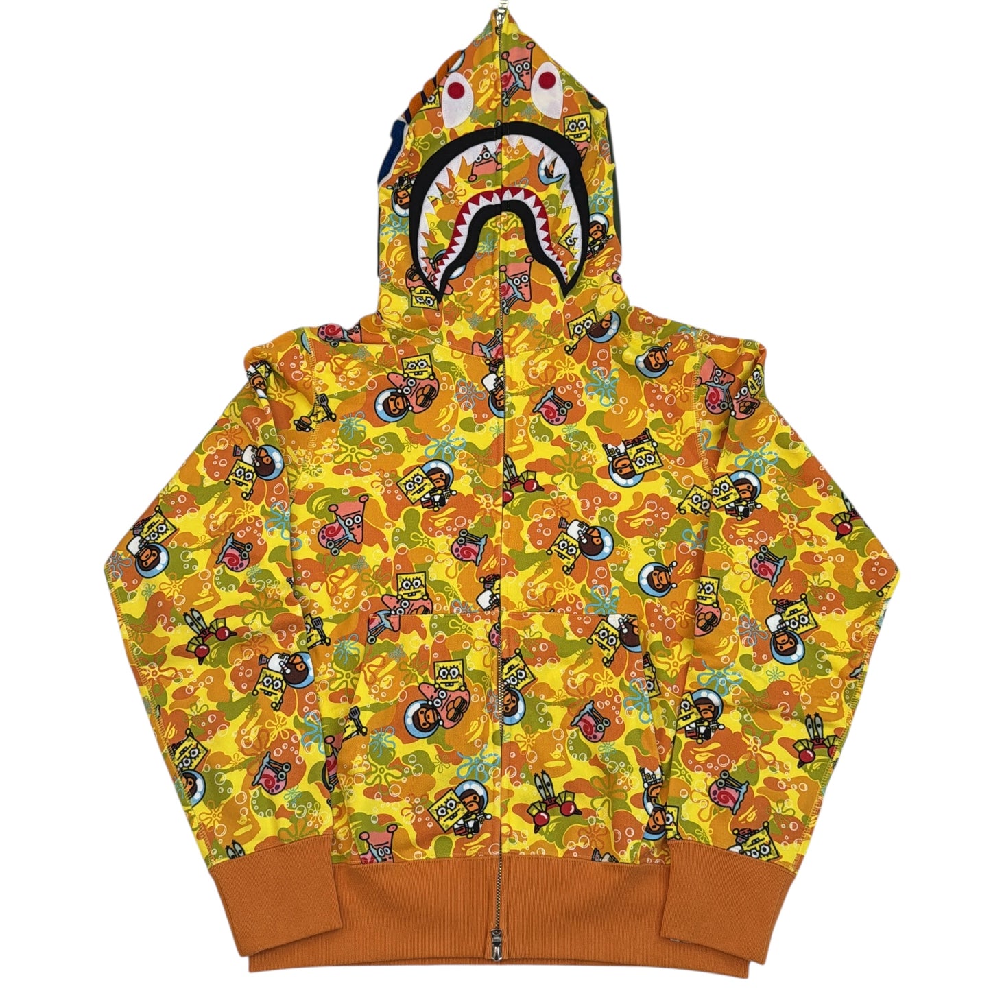 2014 Bape x SpongeBob shark hoodie (Medium)