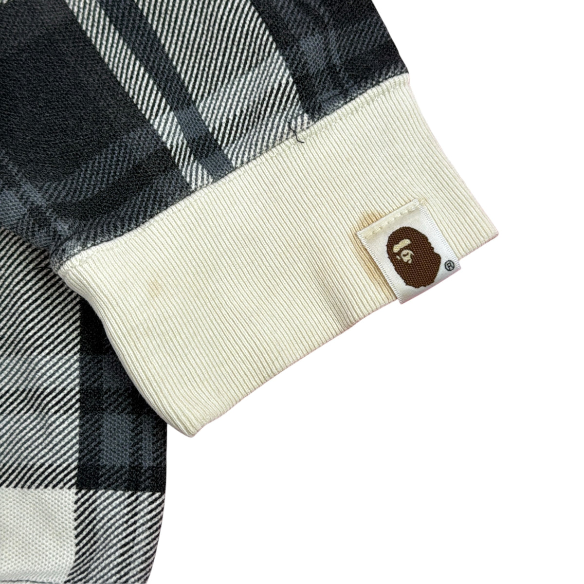 2007 Bape plaid hoodie (Large)
