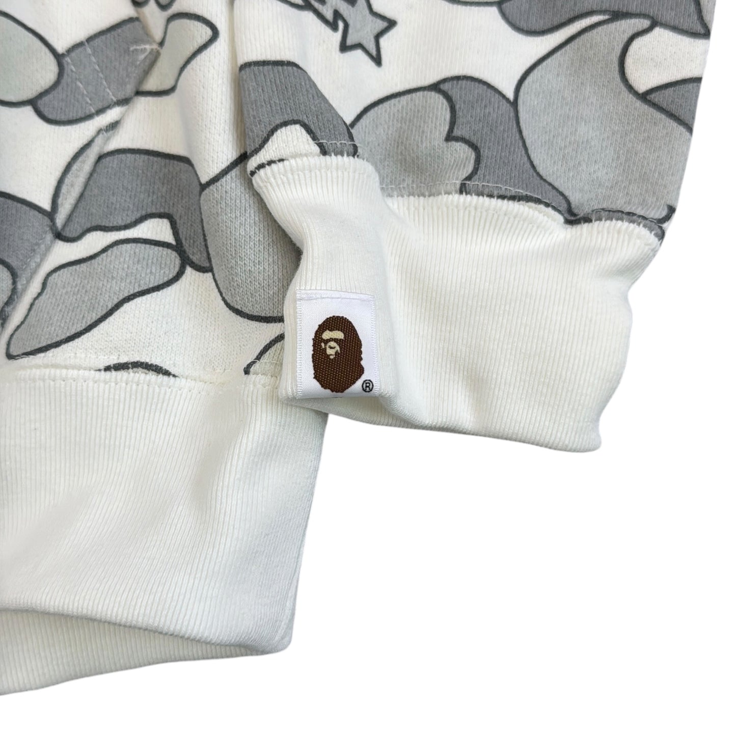 2007 Bape white psyche camo hoodie (Small)