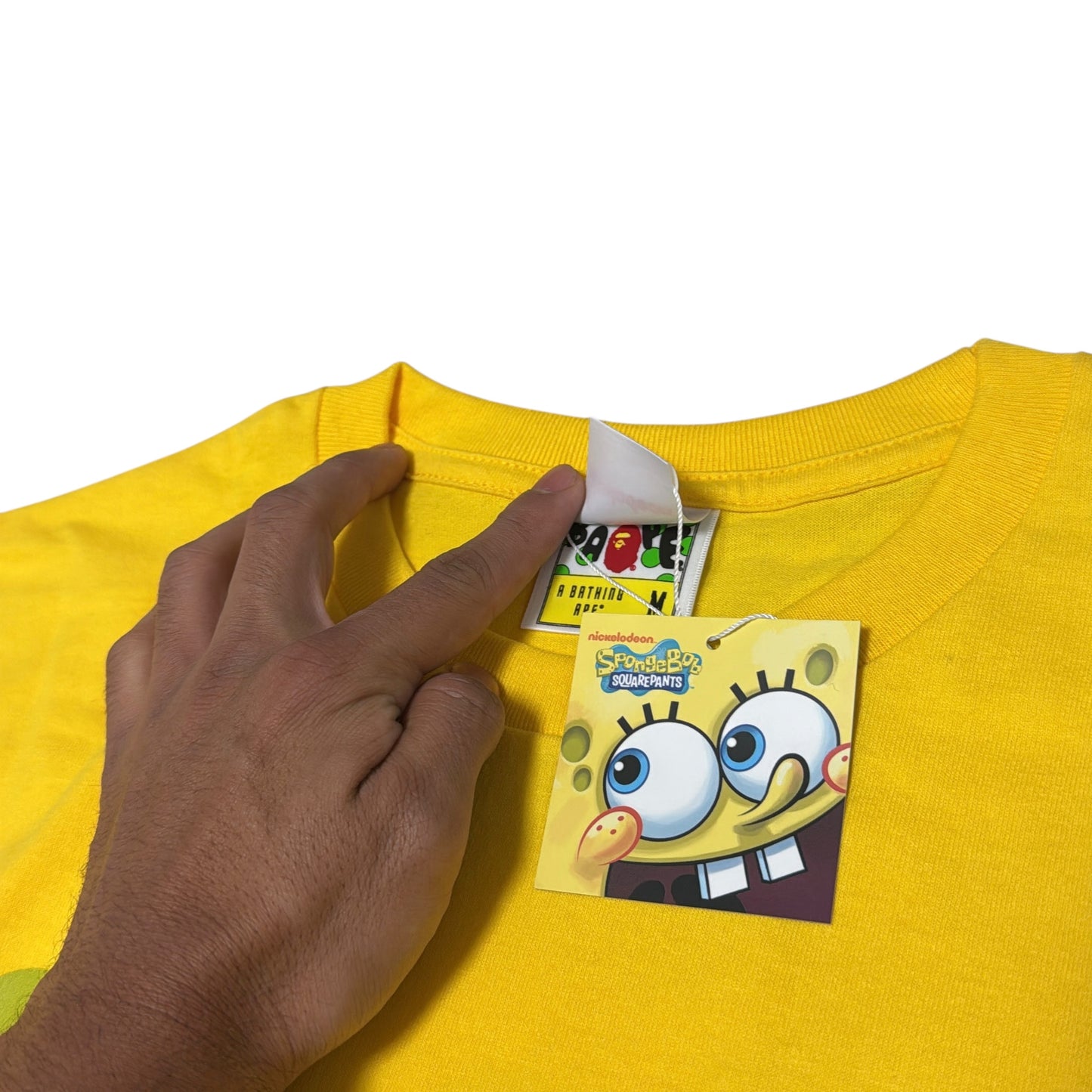 2008 Bape x SpongeBob tee (Medium)