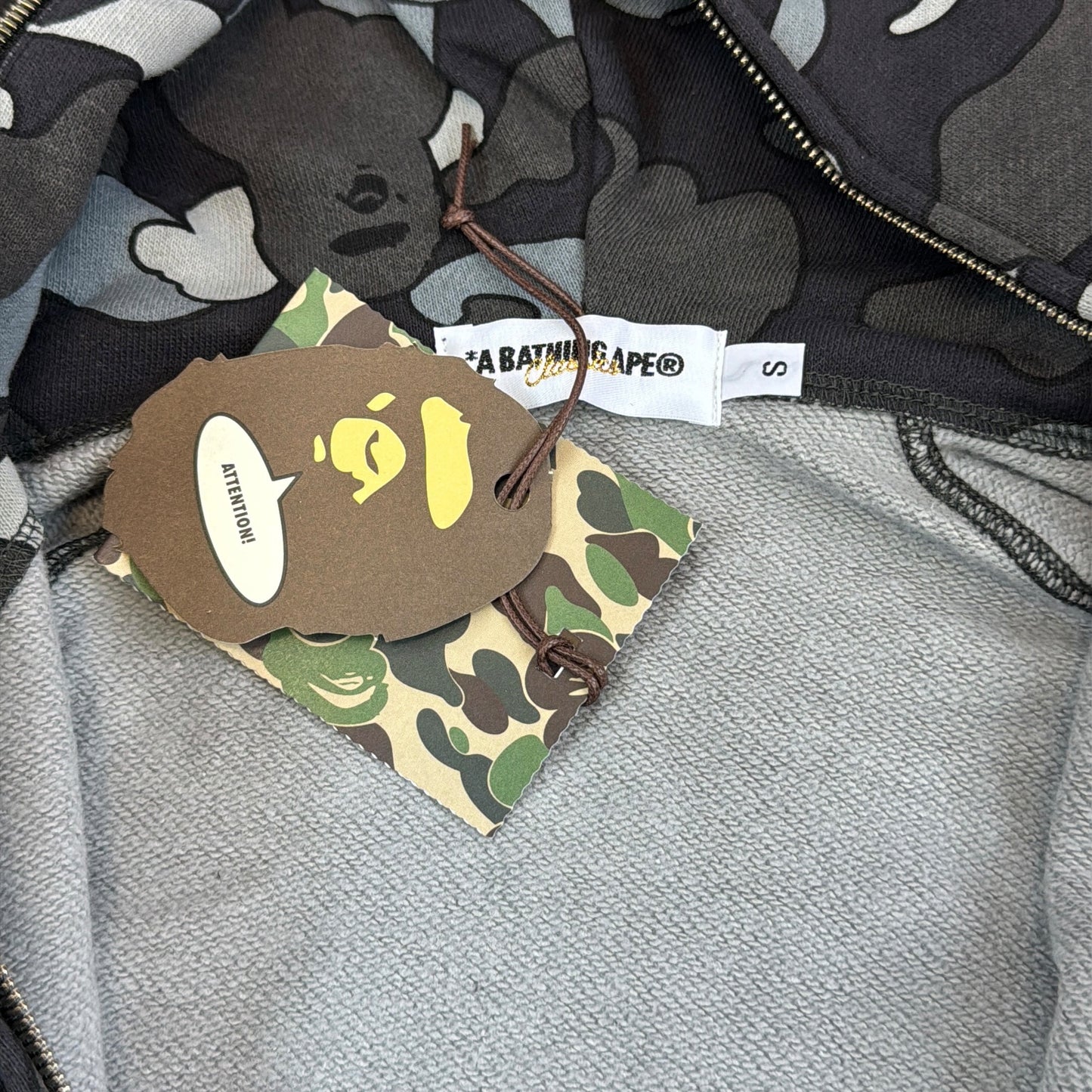 2007 Bape black psyche camo hoodie (Small)