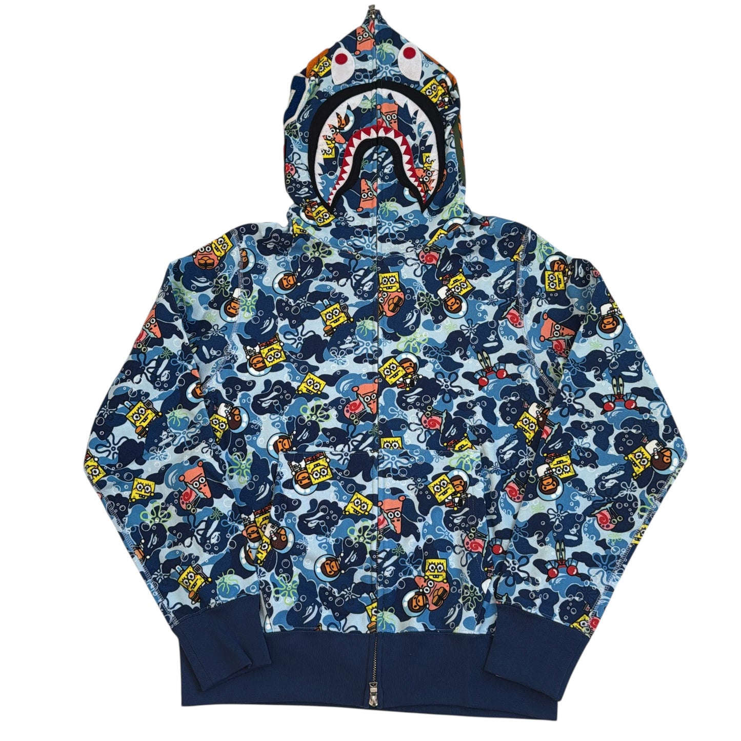 2014 Bape x SpongeBob shark hoodie (Medium)