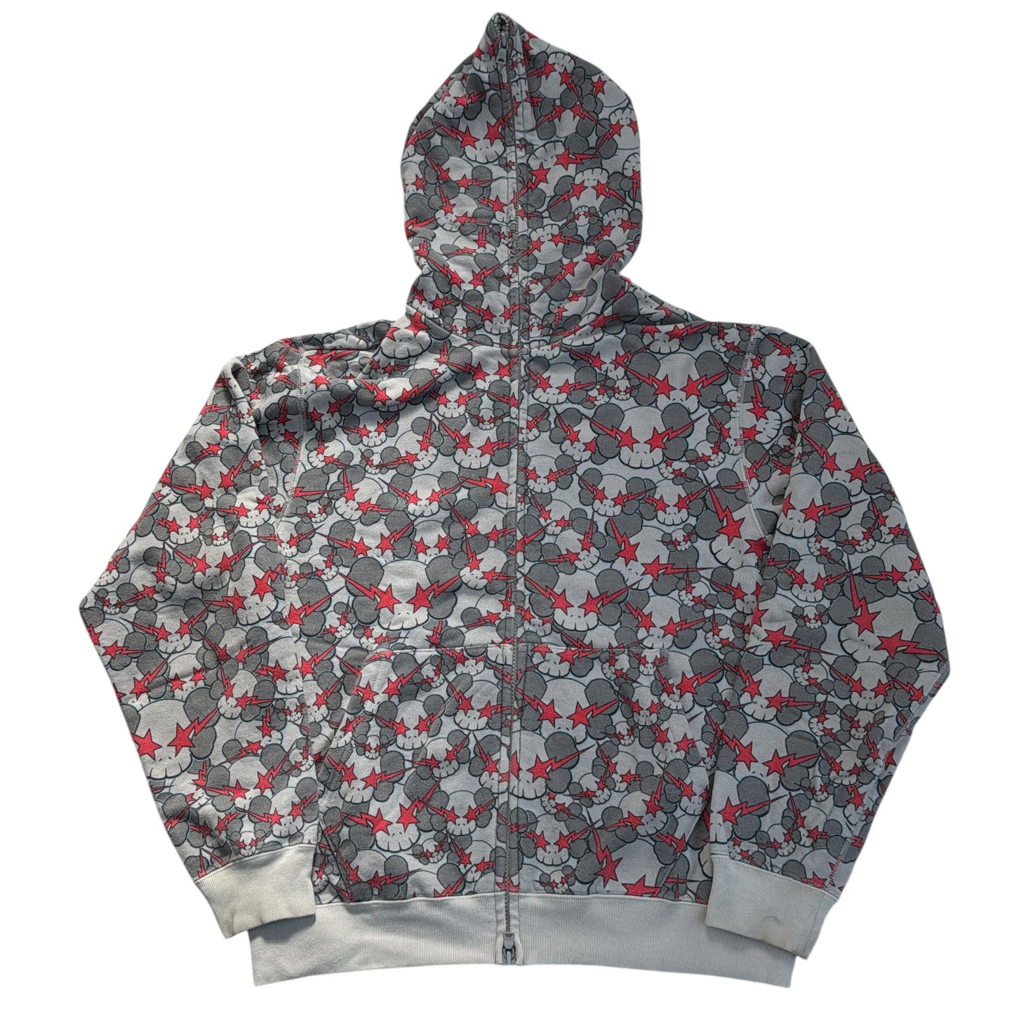 2001 Bape x kaws skullsta hoodie (Small)