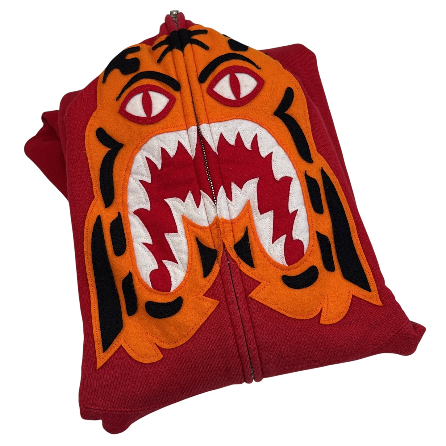 2005 Bape red tiger hoodie (Large)