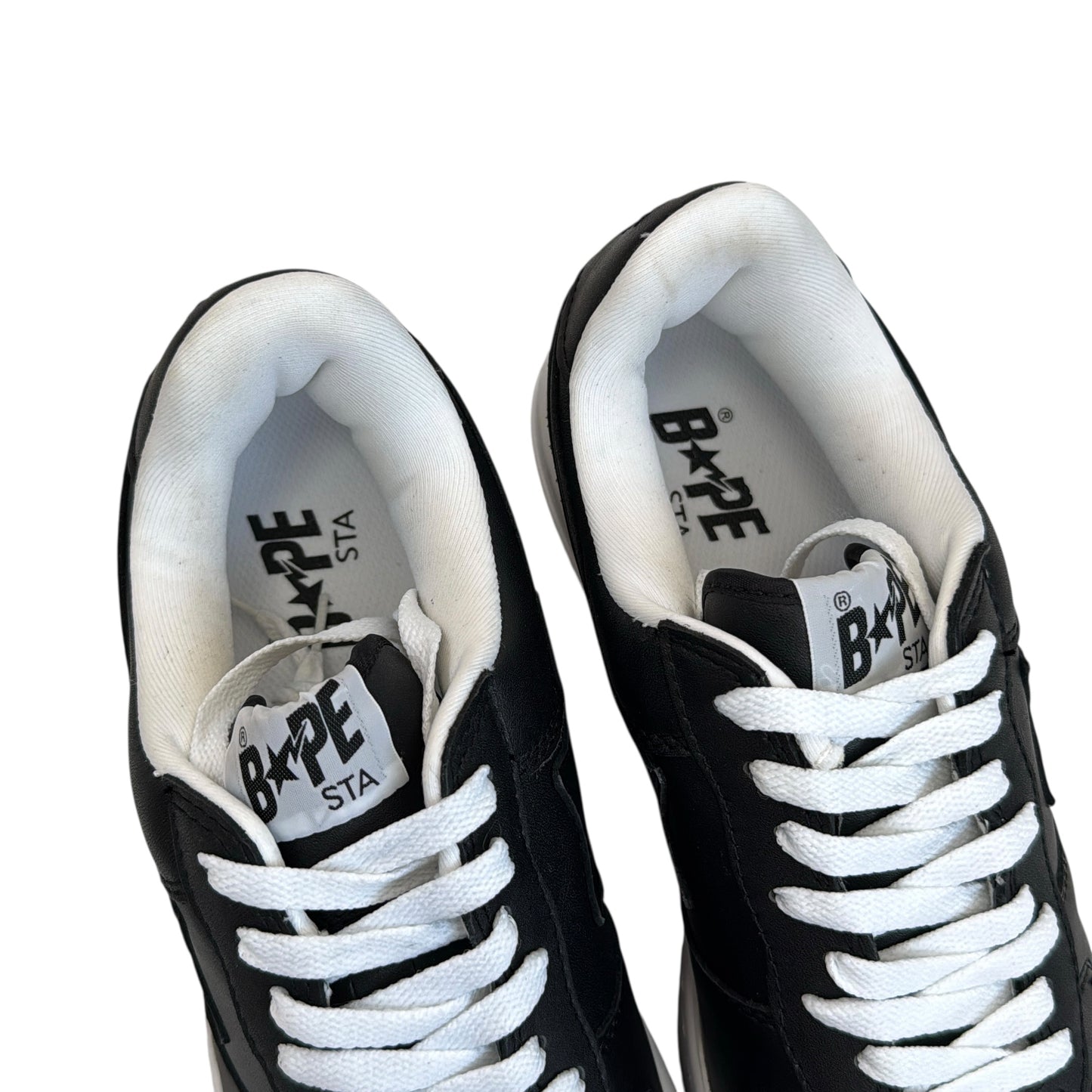 2009 Black leather Bapesta (9.5)