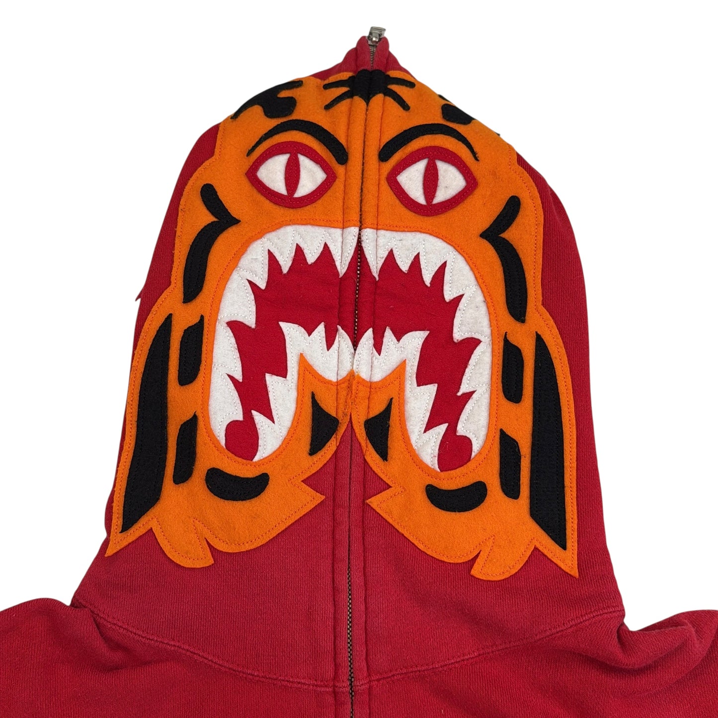 2005 Bape red tiger hoodie (Large)