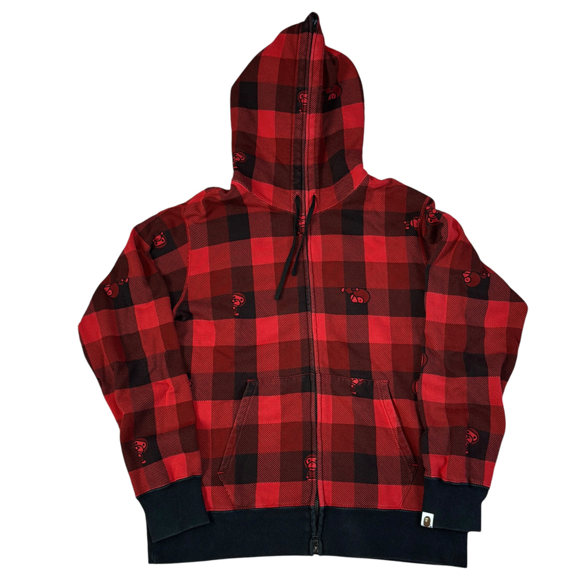 2010 Bape plaid hoodie (Large)